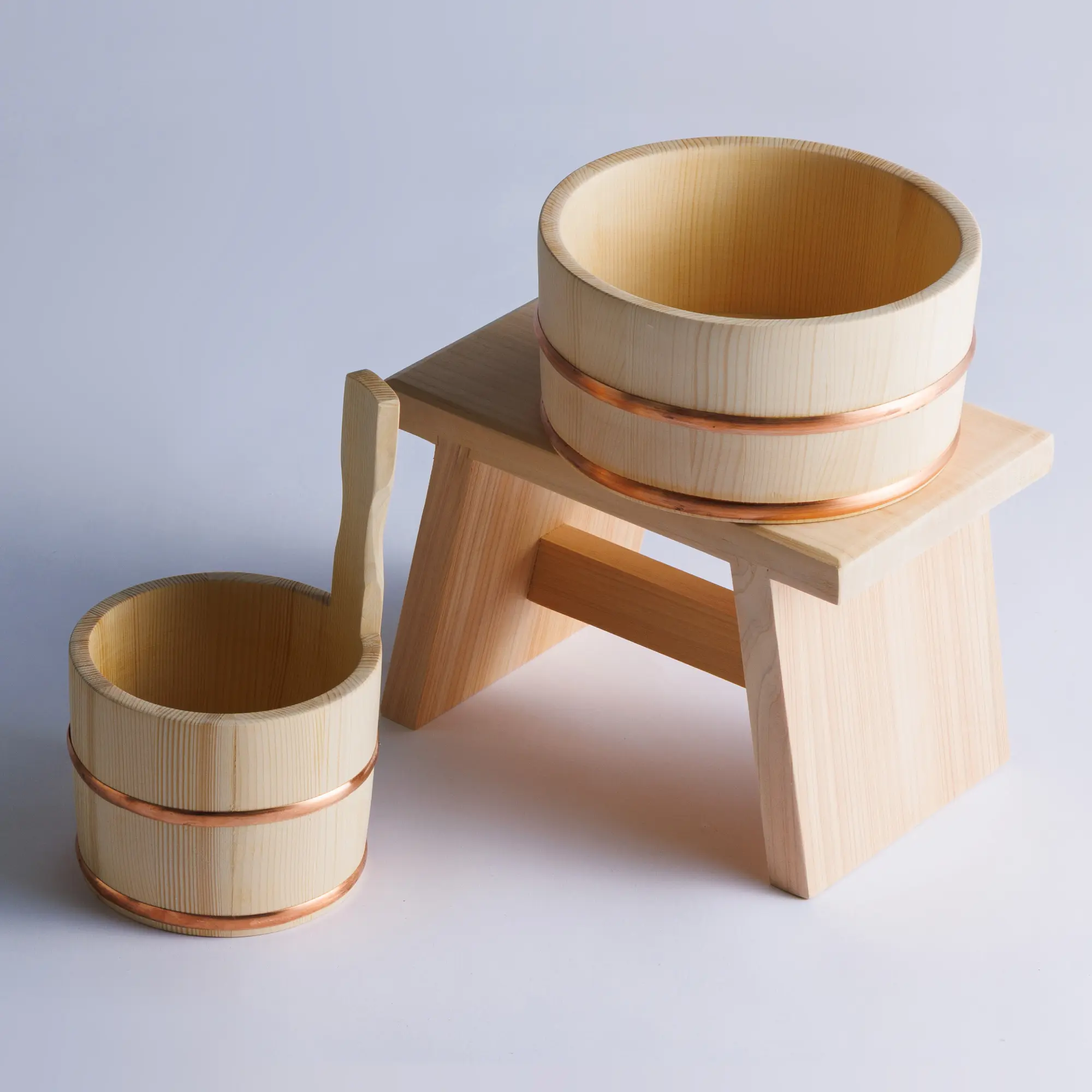 風呂桶3点セット（国産椹）