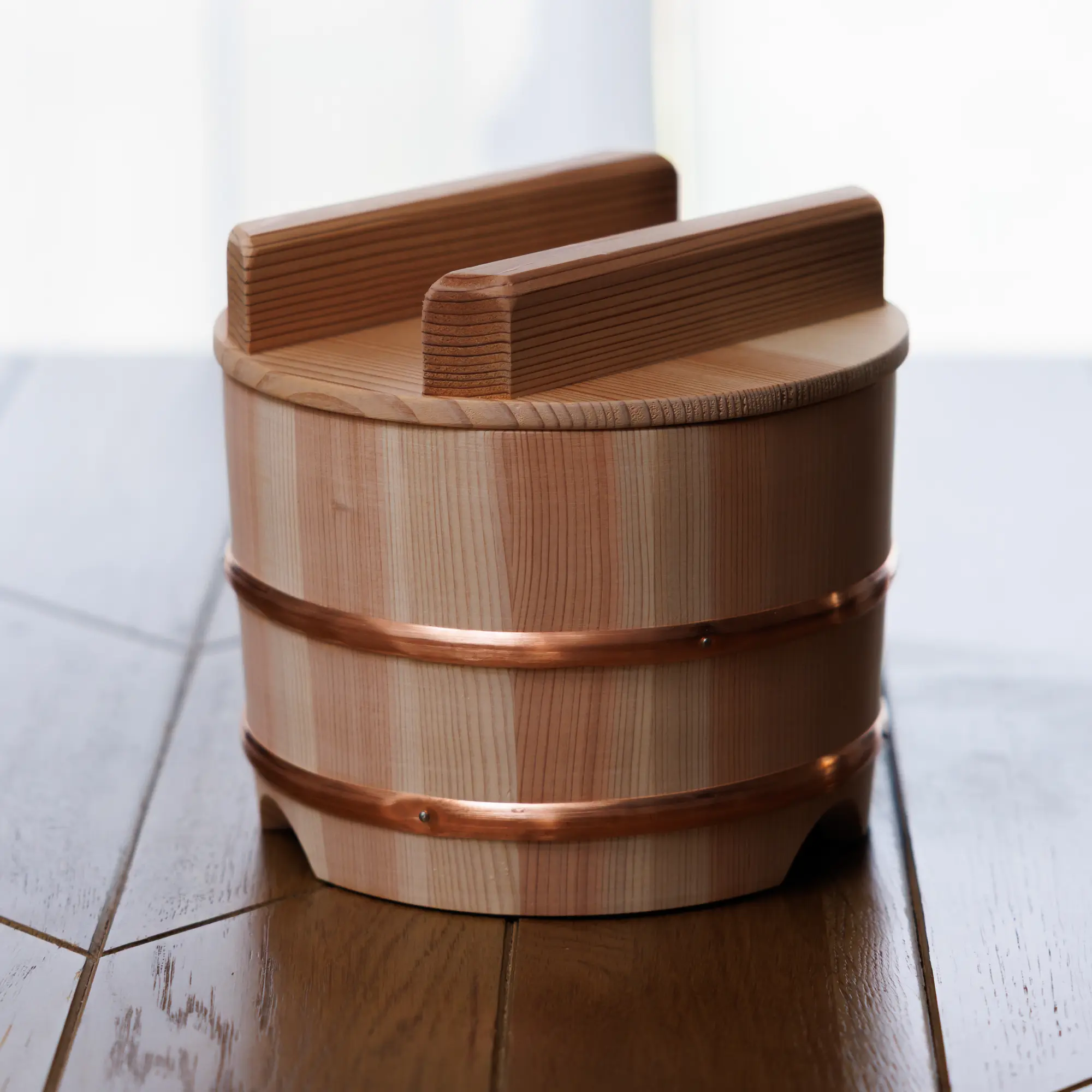 お櫃 0.5ℓ 3合 （国産赤白杉）