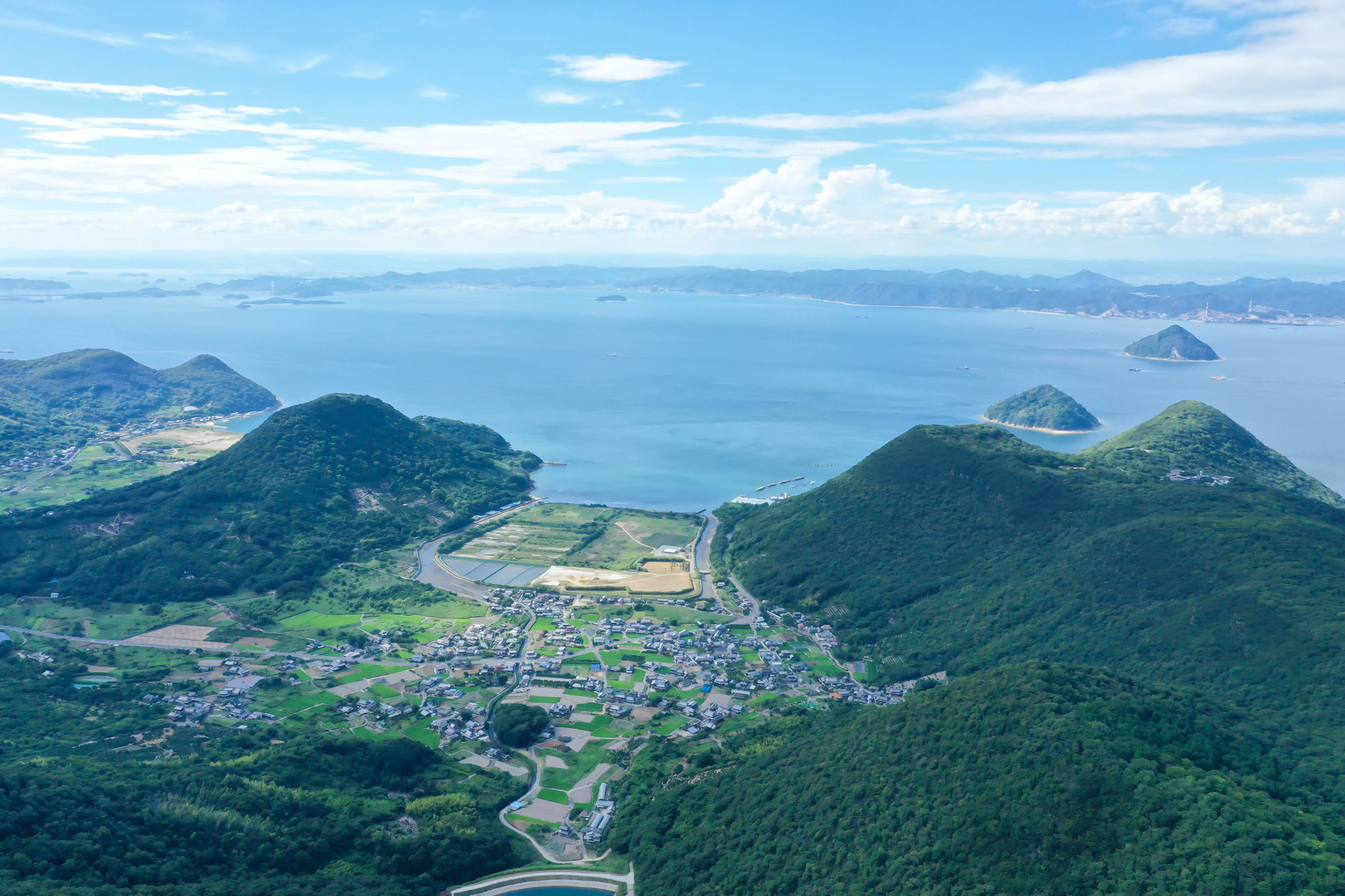 瀬戸内海と香川県の風景
